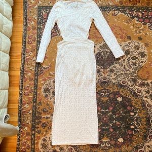Free People Boho Midi Cutout Dress